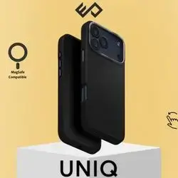 UNIQ Lyden Premium Leatherette Case for iPhone 17 Pro Max - Black