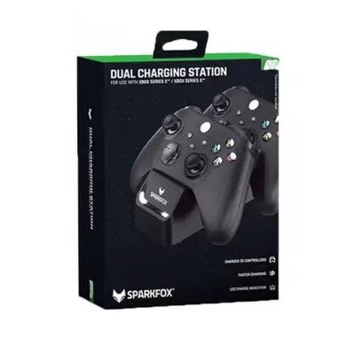 Sparkfox Dual Charging Station for Xbox Series X/S controllers.