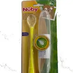Nuby pink sppon long handle