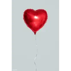 Heart-Shaped Helium Balloon, Non-Flammable Helium