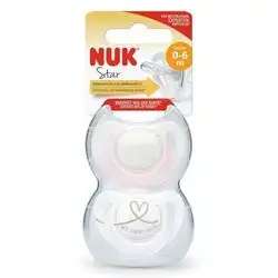 NUK Star 0-6m Silicone