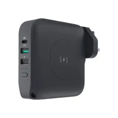 Powerology Wall Charger Powerbank 10000mAh 15W Fast-Wireless With Magsafe & 20W PD