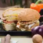 Double Chicken Burger With Cheese