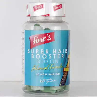 Fine's Super Hair Booster Biotin//حبوب فيتامين Biotin+ لتعزيز نمو الشعر بشكل فائق Fine's - 60 قرص