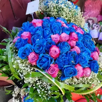 Blue Rose Rose Purple Gypsophila Accessories