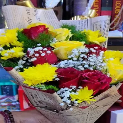 Rose Yellow Rose Red Daudi Yellow Gypsophila Beige Packaging Accessories