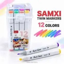 Samxi Twin Markers – 12 Colors