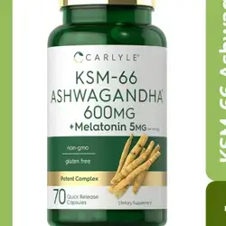 KSM-66 ASHWAGANDHA +MELATONIN