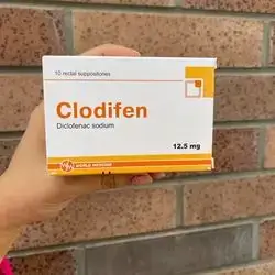 Clodifen 12.5mg (10 rectal suppositories )(world medicine)