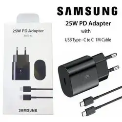 Samsung 25W Travel Adapter with USB-C to USB-C - Black
