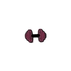 Pink Dumbbell Metal Sticker