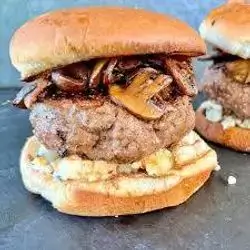 Mushroom Meat Burger