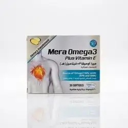 Mera Omega3 Plus Vitamin E 1000 mg (30 Softgels)
