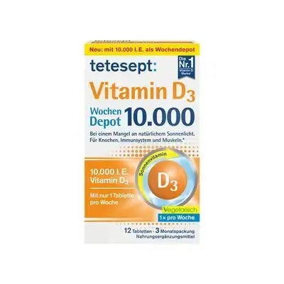 tetesept Vitamin D3 10,000 I.E 12 tablets weekly