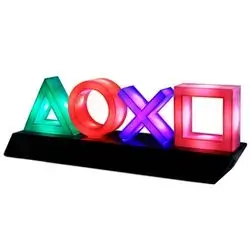 Paladone Playstation Controller Icons Light with 3 Light Modes - Sound Reactive, Dynamic Phasing, and Standard Mode - Gaming Desk Accessories and Game Room Decor