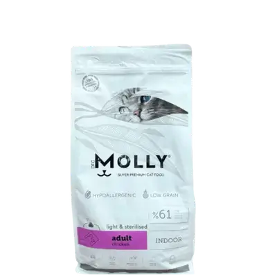 Molly Indoor Adult Light & Sterilized Chicken 2Kg