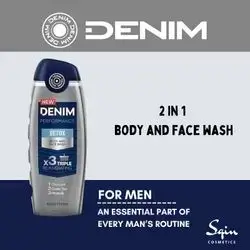 Denim Performance Nourish Body And Face Wash 400Ml For Men