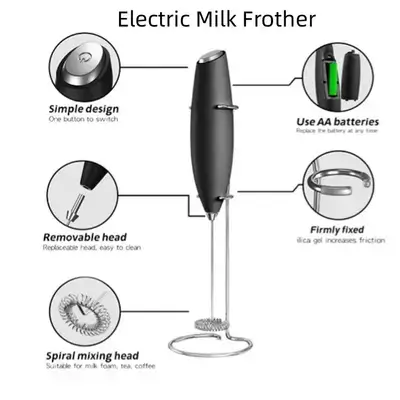 Hand Electronic Blender With Stand And Battery