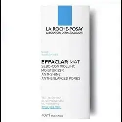 effaclar mat + sebo-controlling moisturiser , anti-shine , anti-enlarged pores for oily skin also suitable for acne-prone skin 40ml