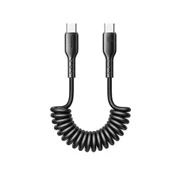 Joyroom 60W PD Easy-Travel Series Type-C to Type-C Coiled Data Cable S-A38 1.5M