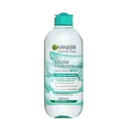 Micellar Hyaluronic Aloe Water All-In-1 for All Skin Types 400ml _ GARNIER