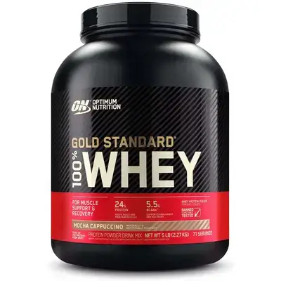 Optimum Nutrition Gold Standard 100% Whey Protein, Mocha Cappuccino, 2.26kg