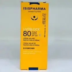 ISIS PHARMA UVEBLOCKL 80+Tinted cream  EXTREME SUN PROTECTION CREAM