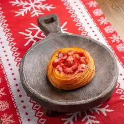 Round Strawberry Danish