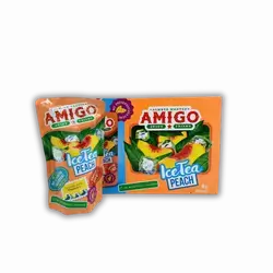 Amiko Peach Tea Packet Juice - 8 Count
