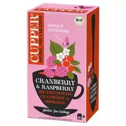 Cupper cranberry & raspberry tea
