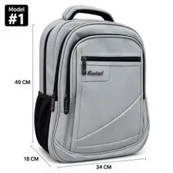 Flamingo Leather Backpack – Model #1, 4 Zippers