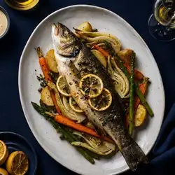 Oven-Baked Sea Bass (500–600 g)