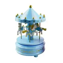 Rotating carousel music box