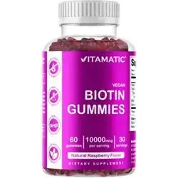 Vegan Biotin Gummies 10000mcg 60 Gummies_Vitamatic