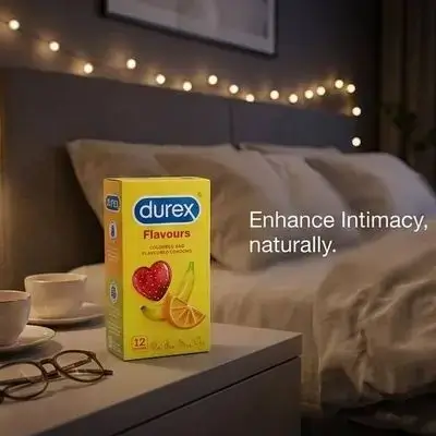 durex flavours coloured and flavoured condoms _ 12 condoms