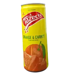 Fresh orange and carrot juice, 250ml can.