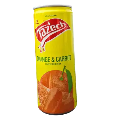 Fresh orange and carrot juice, 250ml can.