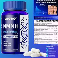 NMNH with NAD Supplement Maximum Potency, with Resveratrol & Pterostilbene, CoQ10 & Black Pepper, for Cellular Energy, Anti-Aging Support, Sirtuin Activation & Methylation Support, nmnh, 120 nad