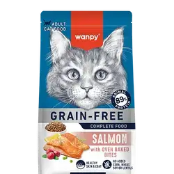 WANPY Grain Free Complete Food For Adult Cat Salmon Recipe 8KG