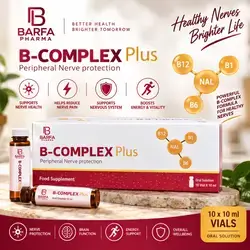 BARFA Pharma B-Complex Plus – Oral Solution – 10 × 10 mL Vials