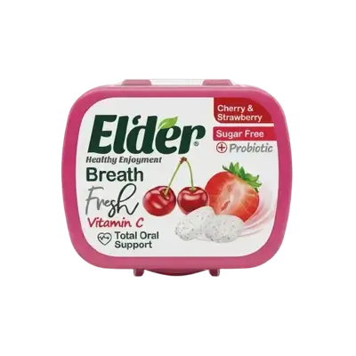 Healthy Enjoyment Breath Sugar-Free CHERRY & STRAWBERRY 15gr _ Elder