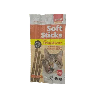 Sanal Original - Soft Stick - Turkey & Liver (3x15g)