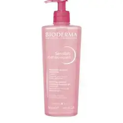 bioderma sensibio gel moussant 500ml soothing micellar cleansing foaming gel moisturises face and eyes .rinse off sensitive skin