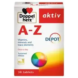 A-Z (Vitamins, Minerals and trace elements) 30 Tablets_Doppel Herz aktiv