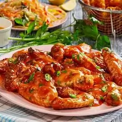 Marinated Wings With Sweet Chili Sauce