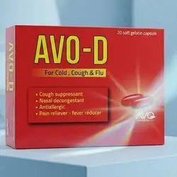 AVO-D (For Cold, Cough & Flu) 20 soft gelatin capsules