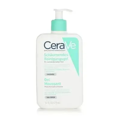 CeraVe Foaming Cleanser | 473ml for Normal to Oily Skin غسول رغوة للبشرة الدهنية او العادية من سيرافي حجم كبير