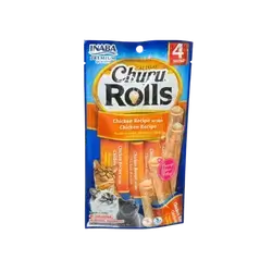 Inaba Churu Rolls - Chicken Wraps Chicken 4 Tubes