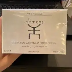 gli elementi sensorial whitening night cream smoothing brightening ritual 50 ml