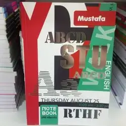 mustafa notebook english 100 page